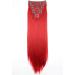 CAISHA by PRETTYSHOP XXL 24 Inch Clip In Hair Extensions Intense Red #3100 - 8 Piece Set - Straight Hair Extension Hairpiece - CES9 - Buy Online on SooperMarket.com