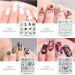 Alexnailart 20-Piece Nail Stamping Plates Set - Multi-Pattern Manicure Stencils Tool - Buy Online on SooperMarket.com