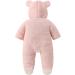 Puseky Newborn Baby Cartoon Bear Snowsuit - Hooded Fleece Romper Jumpsuit for 0-3 Months - Buy Online on SooperMarket.com