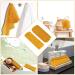 2 Piece African Net Bath Sponge Set - Exfoliating Long Body Scrubber & Back Washcloth (Yellow) - Perfect for Daily Use & Stocking Stuffers - Buy Online on SooperMarket.com