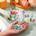 50pc Bone Shaped Dog Hair Clips | Multicolor Small Snap Barrettes for Pets - 25 Styles Available - Buy Online on SooperMarket.com