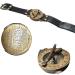 Vintage Antique Sundial Compass with Leather Band - Handmade Nautical Camping and Boating Gift Compass - Buy Online on SooperMarket.com