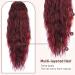 PORSMEER 28 Wine Red Beach Wave Ponytail Extension for Women - Buy Online on SooperMarket.com