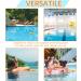Formizon Floating Pool Thermometer - Break-Resistant Water Temperature Gauge for Pools Spas & Ponds - Buy Online on SooperMarket.com