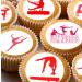 cakes 24 edible PRE CUT Gymnastics style kids childrens party decorations Wafer Paper Cupcake Fairy Cake Toppers Multi