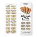 MOYOU LONDON Semi Cured Gel Nail Wraps 20 Pcs Gel Nail Polish Strips for Salon-Quality Manicure Set with Nail File & Wooden Cuticle Stick (UV/LED Lamp Required) - You Grow Girl