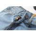 Kidscool Space Slim Jeans for Baby Boys & Girls | Elastic Waist | Ripped Denim | 7-8 Years | Light Blue - Buy Online on SooperMarket.com