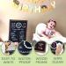 Wood Framed Baby Monthly Milestone Chalkboard | Reusable 12x16 Baby Calendar Board - Buy Online on SooperMarket.com