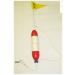 KUFA SPORTS 48" Flag Pole & 2 Piece 11" Red/White Float Combo