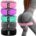 MhIL 5 Resistance Bands for Working Out - Booty Bands for Women and Men, Best Exercise Bands, Workout Bands for Workout Legs Butt Glute Squat - Stretch Gym Fitness Bands Set - Home Elastic Loops Band Pink, Black, Green, Purple, Grey