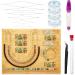Jutom Bead Design Boards Bead Measuring Board Jewelry Design Mats Beading Needles Jewelry String for DIY Bracelets Necklaces Craft Supplies Tools Jewelry Making