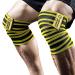TAVIEW weightlifting Kneechoner (1-pair) 180cm elastic elastic elbow support & compression powerlifting fitness cross-training & gym workout yellow