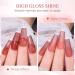 MEET ACROSS Jelly Gel Nail Polish Set - 6 Morandi Colors for Salon Gel Manicure and DIY Nail Art (Gray, Purple, Yellow) - Buy Online on SooperMarket.com