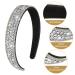 Sparkling Bling Black Headband for Women - Crystal Diamond Rhinestone Hair Accessories - Buy Online on SooperMarket.com