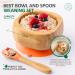eco rascals Natural Bamboo Baby Bowl and Spoon Set | Suction Stay Put Feeding Bowl | BPA-Free | Orange Color - Buy Online on SooperMarket.com