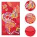 2024 Lunar Chinese New Year Red Envelopes 6pcs Spring Festival Hong Bao Red Pocket Cartoon Gold Raised Foil Dragon Lai See Lucky Money Envelopes - Buy Online on SooperMarket.com