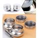 Stainless Steel Double Dipper Oil Painting Palette Cup with Lid - Leakproof Design, Clip-On Feature for Palette - Buy Online on SooperMarket.com