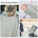 Shop Soft & Breathable Hillhill Cotton Breastfeeding Cover - Still Towel Snack Apron for Moms | Portable Nursing Gift in Blue & Greyish Green - Buy Online on SooperMarket.com