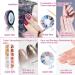 50-Piece Gel Nails Accessories Kit: Nail Art Brushes Foil Stickers Manicure Tapes & More International Shipping Available - Buy Online on SooperMarket.com