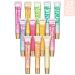 Expressions 12pc Clear Lip Gloss Pack | Hydrating Lip Oils with Vitamin E & Essential Oils | Flavored Tinted Lip Moisturizer - International Shipping - Buy Online on SooperMarket.com
