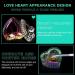 AORAEM 2PCS Nail Tips Art Dappen Dish with Lid - Glass Crystal Cup for Acrylic Liquid Powder - Professional and Home Use - Heart Shape - Buy Online on SooperMarket.com