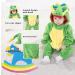 Doladola Unisex Baby Dragon Romper | Hooded Cartoon Animal Jumpsuit for Infants 0-3 Months - Buy Online on SooperMarket.com