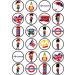 24 London Theme Wafer Cupcake Toppers Great Britain Edible Cupcake Toppers - Stand Up Disc Wafer Cake Decorations - Buy Online on SooperMarket.com