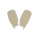 Natural Ramie Dual Sided Exfoliating Glove Hand Mitt Mitten Shaped Back and Body Shower Bath Scrubber White Remove Dead Skin Machine Washable Pack of 2