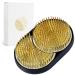 Wazakura Sun and Moon Ikebana Kenzan  Made in Japan  Pin Frog Japanese Flower Holder for Floral Arrangement - 3-3/4x2-1/4(93x59mm) Brass