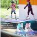 Wheelive Adjustable Inline Skates for Kids | Outdoor Roller Blades with Light-Up Wheels | Blue Small-Little Kid Size 11J-1.5 - Buy Online on SooperMarket.com