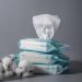 SHINO Disposable Cotton Facial Tissue Travel Pack 60 Count Idea for Sensitive Skin 100% Pure Cotton Tissue Perfect for Makeup Removal Baby Care Facial Cleaning and Personal Hygiene (3 Pack)