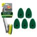 Scotch-Brite Heavy Duty Advanced Soap Control Dishwand Kit, Includes 1 Wand & 6 Refill Pads, Control Soap With A Button, Keep Your Hands Out Of Dirty Water Dishwand + 6 Refills