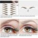 18 Sheets 180 Pairs 4D Hair-Like Eyebrow Tattoo Stickers - Waterproof Peel-Off Brow Transfers for Women - Brown - Buy Online on SooperMarket.com