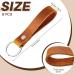 Shop Nuen 4-Piece Leather Key Ring Set | Durable Leather Keychains with Metal Loops for Cars | Stylish Key Accessories - Buy Online on SooperMarket.com