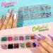 Nail Art Designs: Foil Stickers, Gems, Rhinestones, Fruit Slices, Glitter, Sequins & Holographic Decor Set B - Buy Online on SooperMarket.com