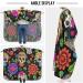 Kigai Skull Flowers Barber Cape | Professional Waterproof Hair Cutting Cape for Men & Women | Adjustable Snap Closure Hairdressing Cape - Buy Online on SooperMarket.com