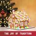 BIG Pre-Baked & Pre-Assembled Gingerbread House Kit - Christmas Fun Activity with Cookies, Candies, Icing, and Candy Cups Included - Buy Online on SooperMarket.com