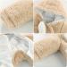 Newborn Baby Cartoon Bear Snowsuit Winter Coat 6-9 Months | Fleece Hooded Romper Jumpsuit - Khaki Dog - Buy Online on SooperMarket.com