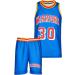 Shop Amdrabola Basketball Children Jersey Set - Boys & Girls Training Kit with Shorts (Ages 4-13) - Stylish Black & Light Blue - Buy Online on SooperMarket.com