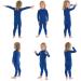 Brubeck Kids Thermo Set | Seamless High-Quality Sports Laundry Shirt & Pants | Easy Care Thermal Wear 116-122 Boy - Deep Blue - Buy Online on SooperMarket.com
