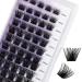 Lash Clusters DIY Eyelash Extensions - C/D Curl 8-16mm Mixed Soft & Wispy Individual Lashes for Volume | Matte Black Cluster Lashes - Buy Online on SooperMarket.com