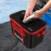 Foldable Fishing Bucket 6Gal/23L - Portable Live Bait Container for Outdoor Camping - Black EVA Fishing Bag for Kids and Adults - Buy Online on SooperMarket.com
