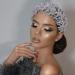 HAIPEI Wedding Headpieces for Bridal Rhinestone Bride Wedding Headband Hair Accessories for Women and bridesmaids  Silver