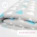 Baby Swaddle Wrap Blanket | Newborn Cotton Swaddling Sleeping Bag 0-3 Months (Blue Hearts) - Buy Online on SooperMarket.com