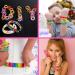 LauCentral 28 Colors Premium Rubber Bands Refill Loom Set for Kids - Bracelet Making Kit with Clips, Beads, and Charms - Creative DIY Craft Gift - Buy Online on SooperMarket.com