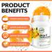 GNA Naturals Ultra Vitamin C 600mg + Bioflavonoids with Quercetin Dihydrate - Vitamin C Ascorbate Acid 120 V-Caps 4 Month Supply - Promotes Healthy Bones Gums & Teeth - Vitamin C Complex Supplement - Buy Online on SooperMarket.com