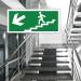 Buy Pubblimania Emergency Exit Sign - Robust PVC for Indoor & Outdoor Use (29 x 13 cm) - Stairs Left Exit Arrow - Buy Online on SooperMarket.com