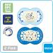 Mam Night Glow in the Dark Silicone Pacifier for Boys 6+ Months - 2-Pack | Mam Baby Products - International Shipping Available - Buy Online on SooperMarket.com