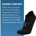Hidden Comfort No-show Running Socks (4 Pairs) - Men and Women, White, Black, Charcoal, Gray, Medium - Buy Online on SooperMarket.com