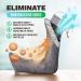 AirClear Bamboo Charcoal Shoe Deodorizer Bags - 4 Pack 3.5oz/100g | Natural Fresh Air Purifier for Shoes, Bags & Clothes | Eliminate Odors & Harmful Particles | Grey Color - Buy Online on SooperMarket.com